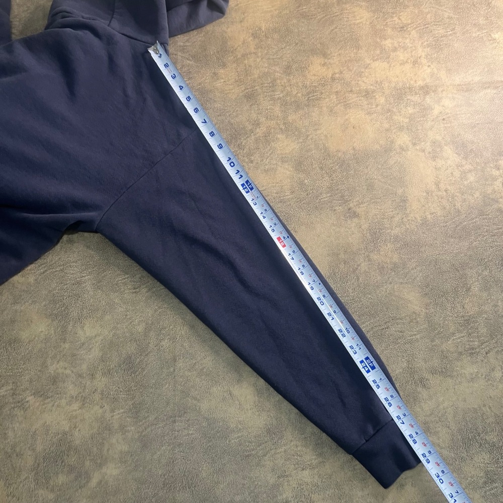 Lee Zip Up Hoodie Mens L Navy Blue USPS United States Postal Service Logo Heavy - Picture 9 of 11